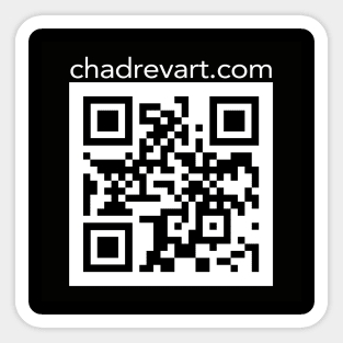 Chadrevart.com QR code Sticker